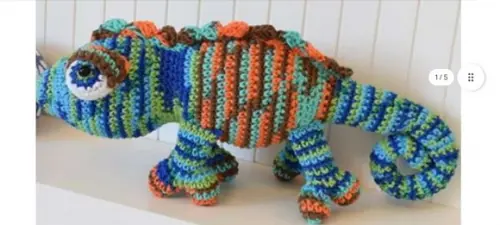 Receita Amigurumi Camaleão