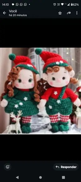 Receita Amigurumi Casal de Elfos- Tradução
