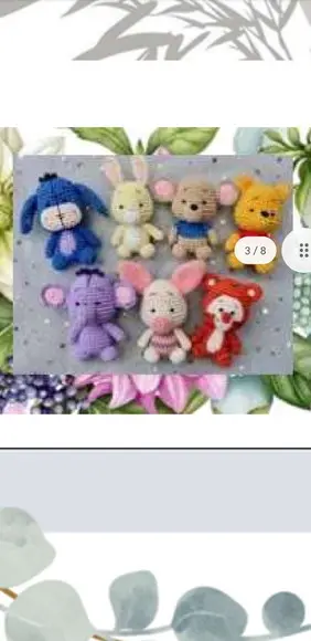Receita Amigurumi Chaveiros Amigos Pooh Trad