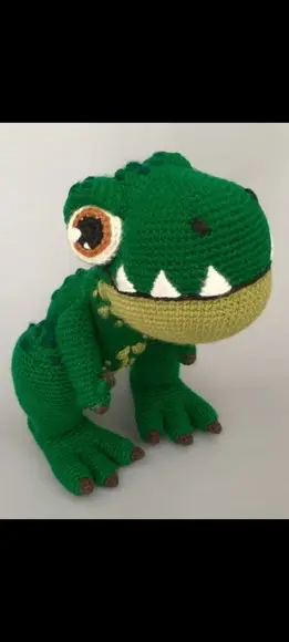 Receita Amigurumi Dinossauro T-rex (5)