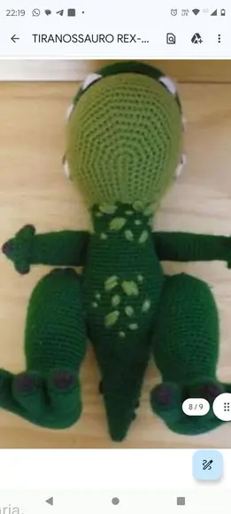 Receita Amigurumi Dinossauro T-rex (5)