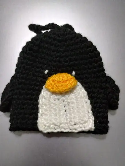 Receita Amigurumi Esconde Chave- Pinguim