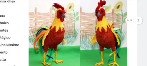 Receita Amigurumi Galo Realista (14)