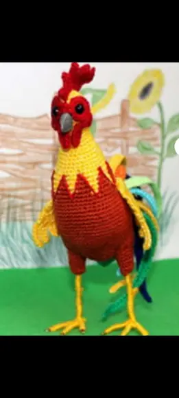 Receita Amigurumi Galo Realista (14)