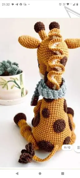 Receita Amigurumi Girafa (4) Tradução