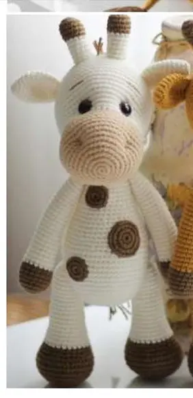 receita amigurumi GIRAFA (7) tradução