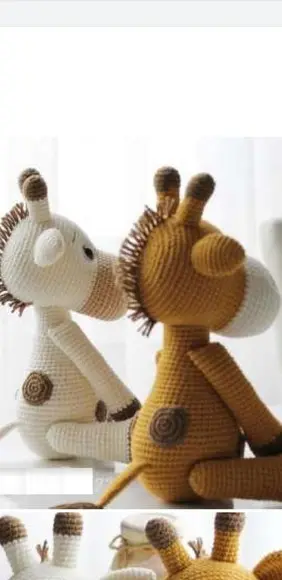 receita amigurumi GIRAFA (7) tradução
