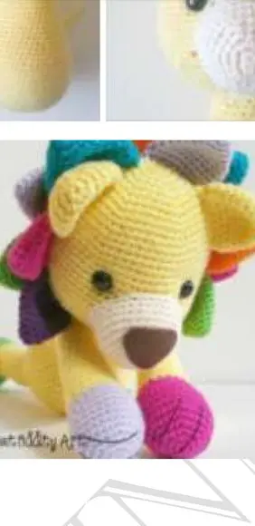 receita amigurumi LEÃO (4) tradução