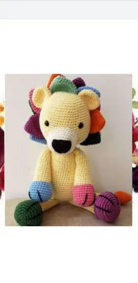receita amigurumi LEÃO (4) tradução