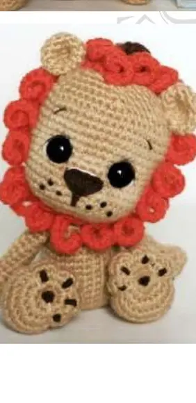 receita amigurumi LEÃO (6) tradução