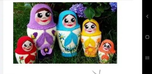 receita amigurumi MATRYOSKAS tradução