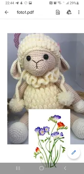 receita amigurumi OVELHA (4) tradução