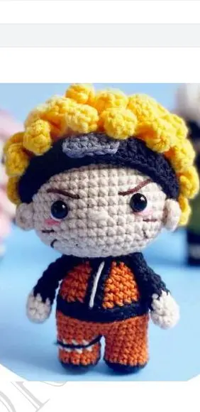 receita amigurumi personagem animê (4)