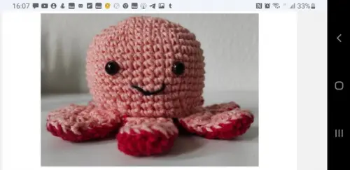 receita amigurumi POLVO