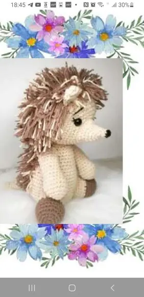 Receita Amigurumi Porco Espinho