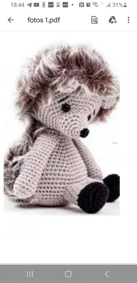 Receita Amigurumi Porco Espinho