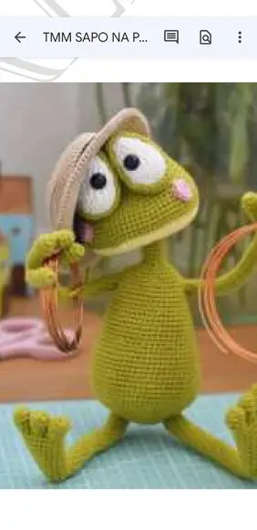 Receita Amigurumi Sapo