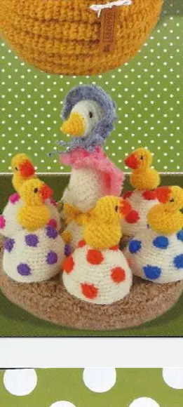 Receita Amigurumi Sra Ganso e Filhotes (tradução)