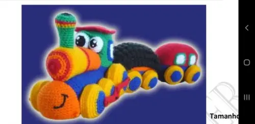 Receita Amigurumi Trem - Receita
