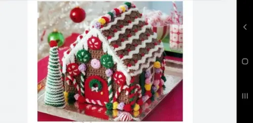 Receita Crochê Casinha de Natal