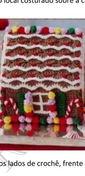 Receita Crochê Casinha de Natal