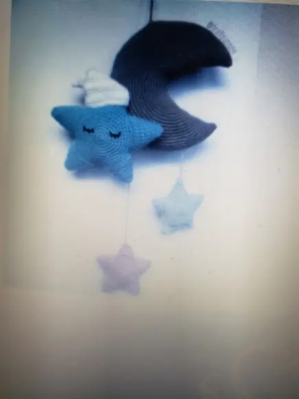 Receita Crochê Mobile Lua E Estrela Dorminhoca