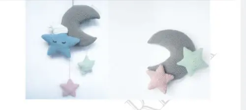 Receita Crochê Mobile Lua E Estrela Dorminhoca