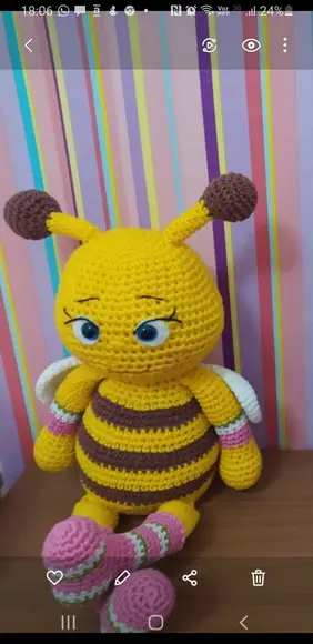 Receita de Amigurumi ABELHA