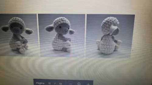 Receita de Amigurumi Abraça Cortina Ovelha Tradução