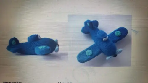 Receita de Amigurumi Aeronave Tradução