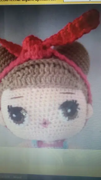 Receita de Amigurumi BONECA (40) tradução
