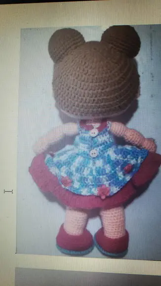 Receita de Amigurumi BONECA (40) tradução