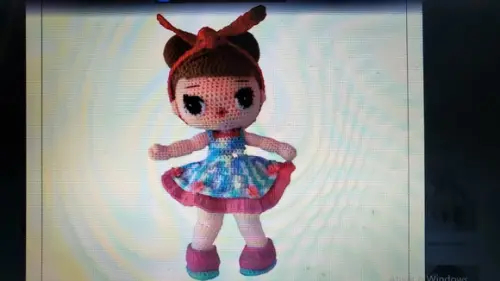 Receita de Amigurumi BONECA (40) tradução