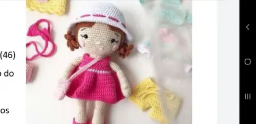 Receita De Amigurumi Boneca (6)+ Acessórios