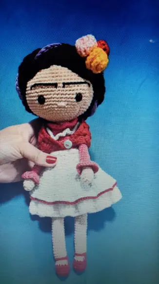 Receita de Amigurumi BONECA (59) tradução