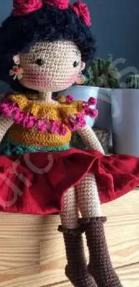 Receita de Amigurumi BONECA (69) tradução