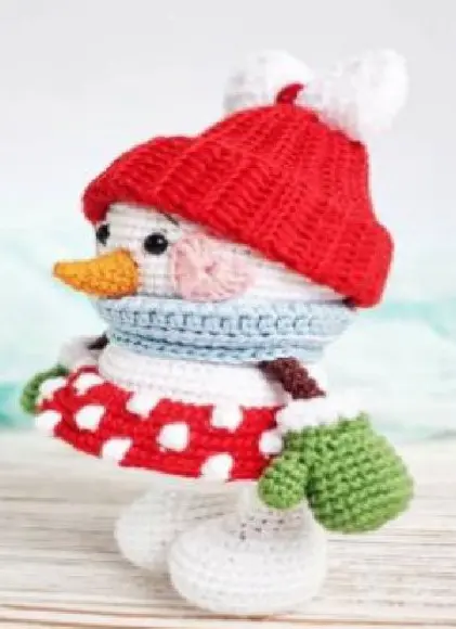 Receita de Amigurumi BONECA DE NEVE tradução