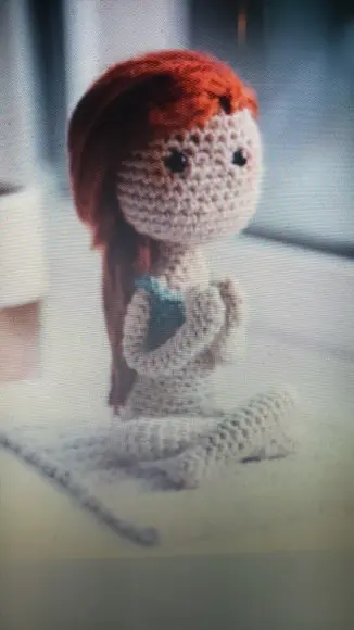 Receita de Amigurumi BONECA fazendo Yoga - tradução
