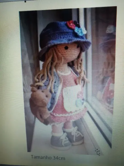 Receita De Amigurumi Boneca De Chapéu