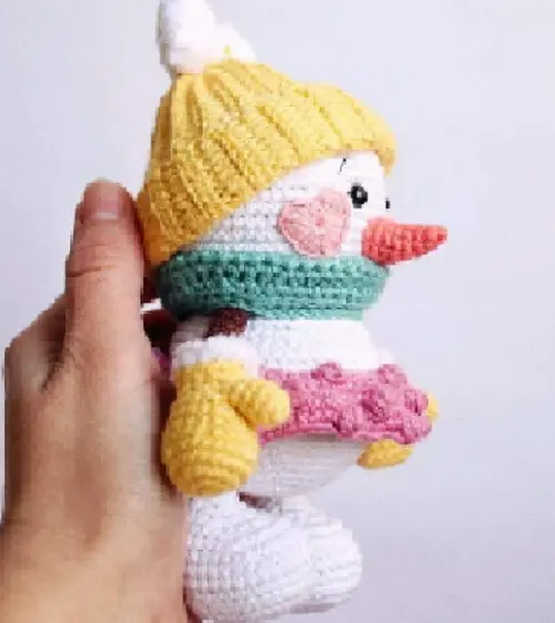 Receita de Amigurumi BONECA DE NEVE tradução