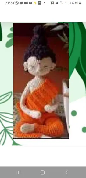 Receita de Amigurumi Buda Meditação (3) Tradução