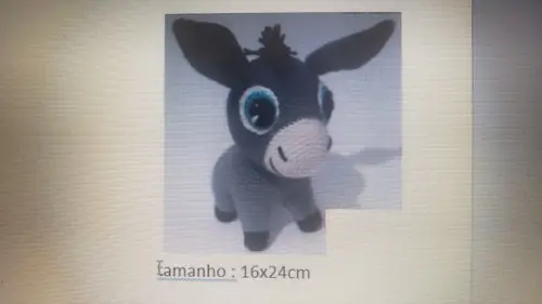 Receita de Amigurumi Burrinho (2) , Tradução
