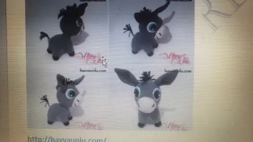 Receita de Amigurumi Burrinho (2) , Tradução