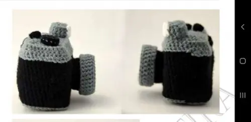 Receita de Amigurumi Câmera Fotográfica (2) Tradução