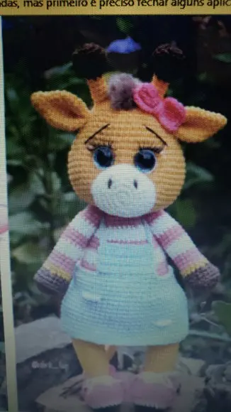 Receita de Amigurumi CASAL DE GIRAFAS tradução