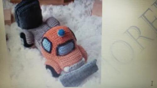 Receita de amigurumi Caminhão de areia