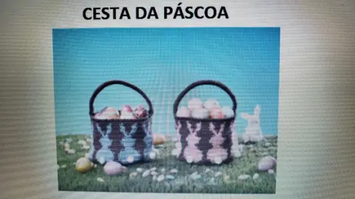 Receita de Amigurumi CESTA DA PÁSCOA