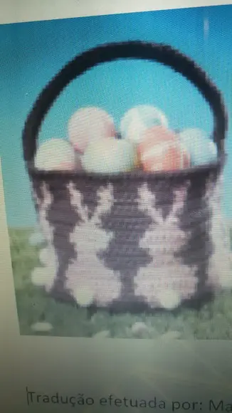 Receita de Amigurumi CESTA DA PÁSCOA