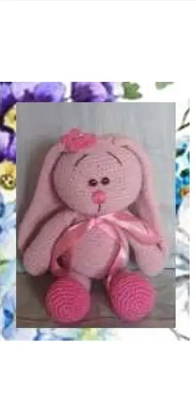 Receita de Amigurumi Coelha com Lã Veludo Tradução