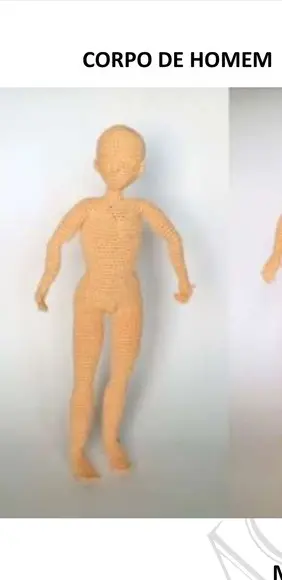 Receita De Amigurumi Corpo De Homem- Tradução